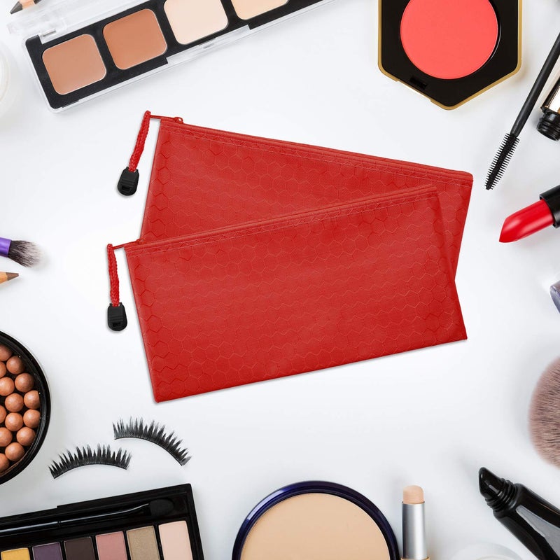 JOVITEC 12 Pieces Zipper Pencil Pouch Pencil Bags Waterproof Bag for Cosmetic Makeup Office Supplies and Travel Accessories - Image 3